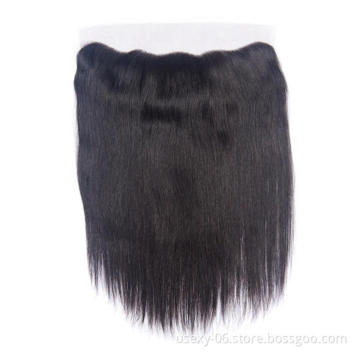 Indian Wholesale Top Quality Original Real Human Hair 13x4 Swiss Lace Front Closure